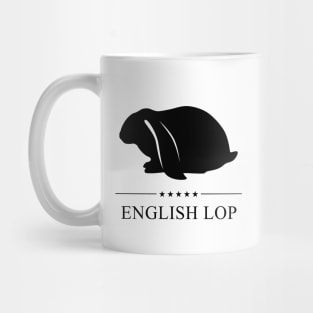 English Lop Rabbit Black Silhouette Mug